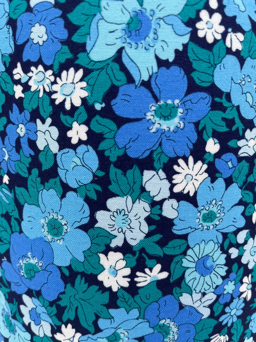 Liberty Blue Cosmos Fabric Handmade Lampshade