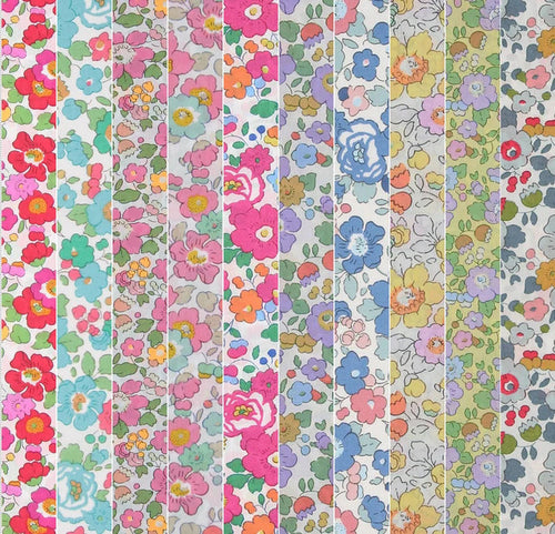Liberty Betsy Fabric Wall Art Framed Multicoloured Floral Textile Art