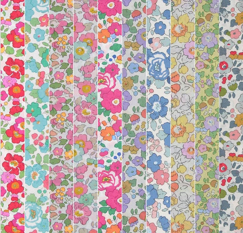 Liberty Betsy Fabric Wall Art | Framed Floral Textile Art |