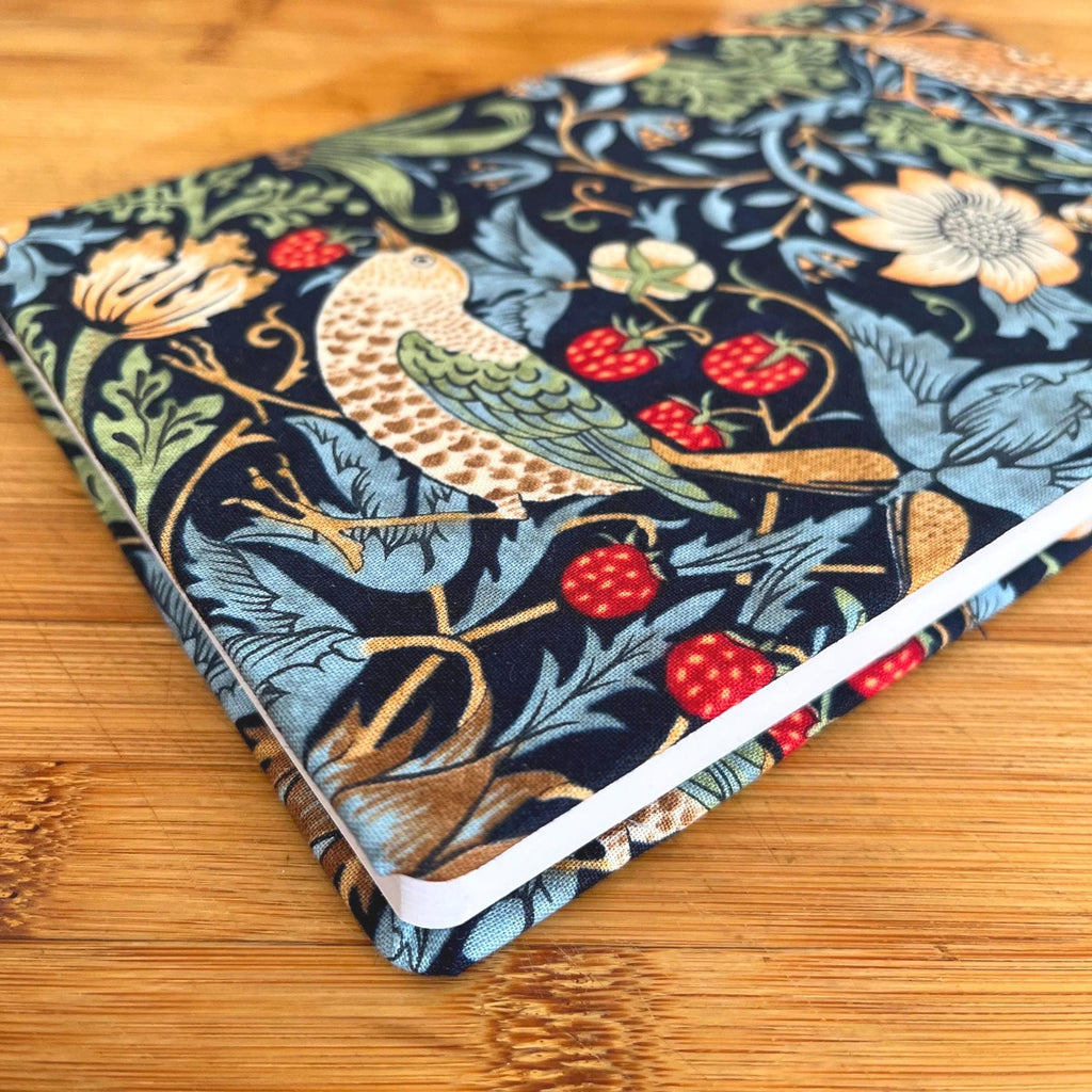 William Morris Fabric Journal handmade A5 notebook