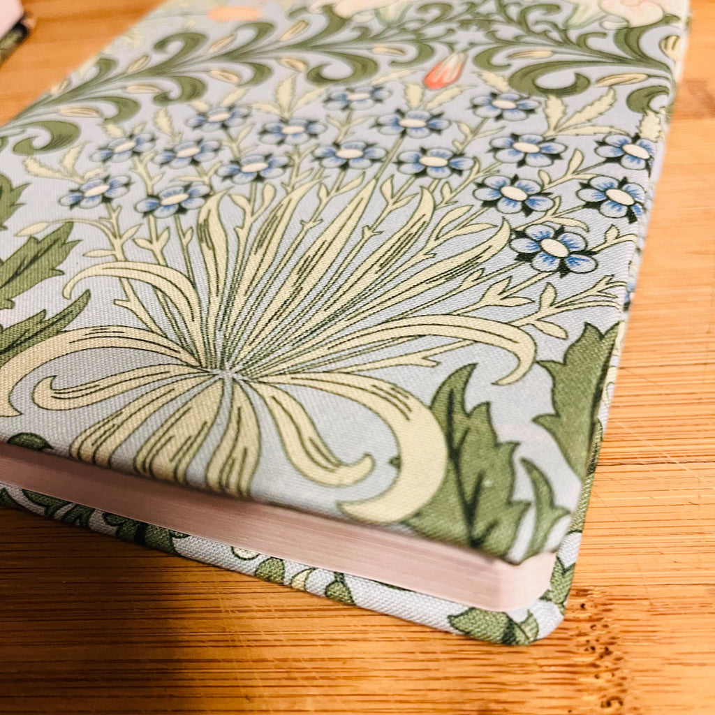 William Morris Fabric Journal handmade A5 notebook