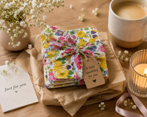 Liberty Betsy Floral Coasters Set of 4 Handmade