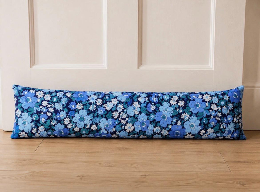 Liberty Fabric Draught Excluder | Floral Door Draft Stopper | Handmade Home Decor (90x20cm)